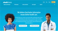 Desktop Screenshot of ehealthontario.on.ca